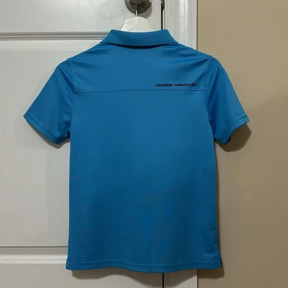 Under Armour boys polo shirt, Size Medium, blue - Picture 3 of 3